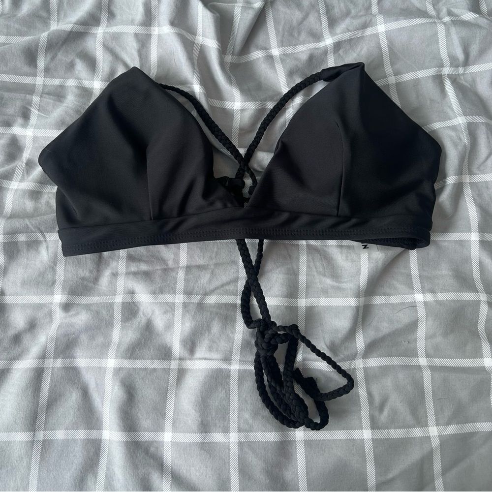 SHEIN‎ Womens Medium Black Polyester Bikini Top